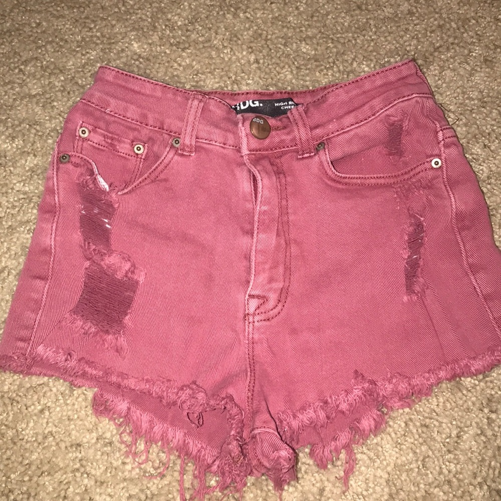 Pink High Waisted Shorts